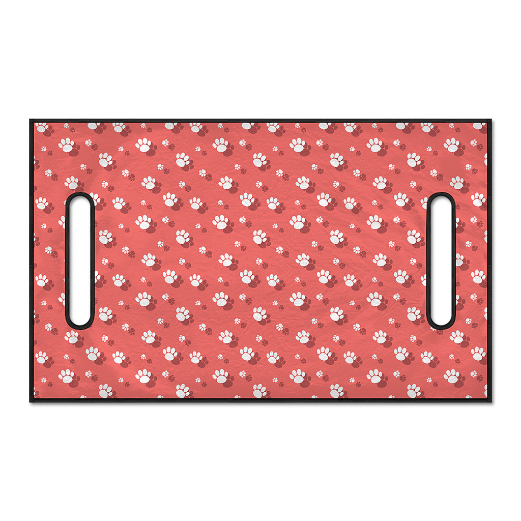Pink And White Animal Paw Pattern Print Golf Cart Seat Cover