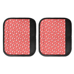 Pink And White Animal Paw Pattern Print Handle Covers