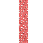 Pink And White Animal Paw Pattern Print Table Runner