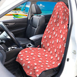 Pink And White Animal Paw Pattern Print Waterproof Car Seat Cover