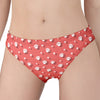 Pink And White Animal Paw Pattern Print Women's Panties