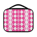 Pink And White Argyle Pattern Print Classic Bible Case