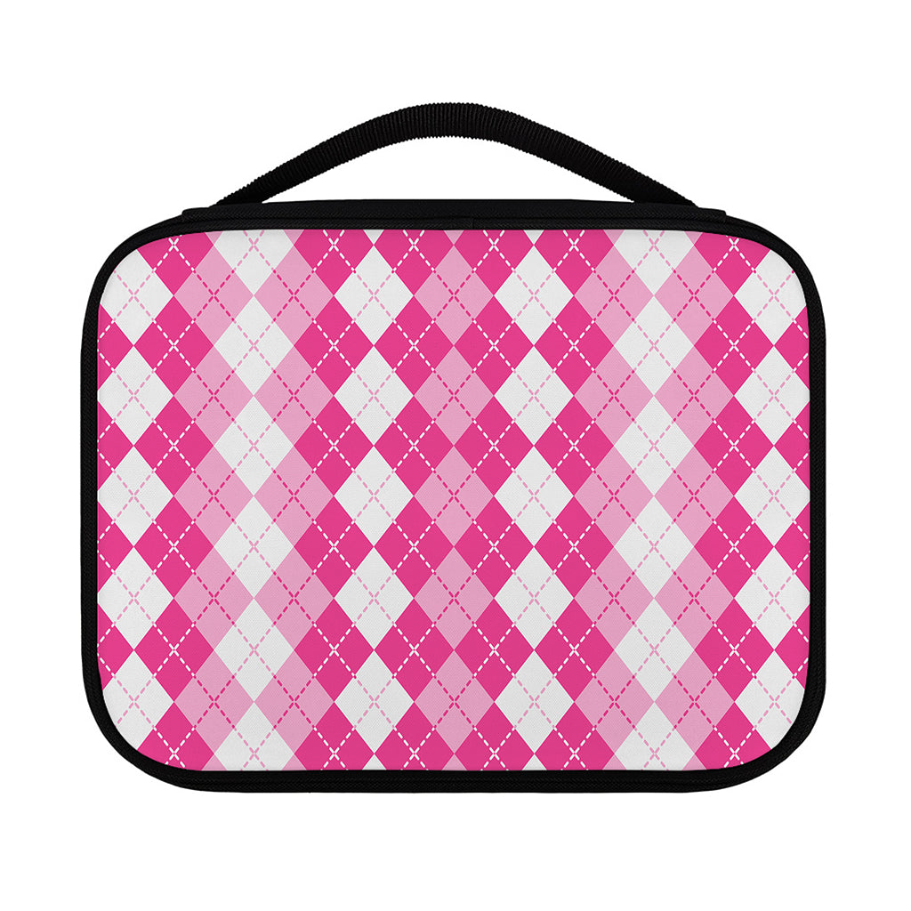 Pink And White Argyle Pattern Print Classic Bible Case
