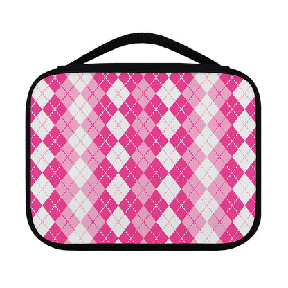 Pink And White Argyle Pattern Print Classic Bible Case
