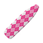 Pink And White Argyle Pattern Print Ironing Board Cover