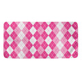 Pink And White Argyle Pattern Print Towel