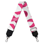 Pink And White Breast Cancer Print Bag Strap