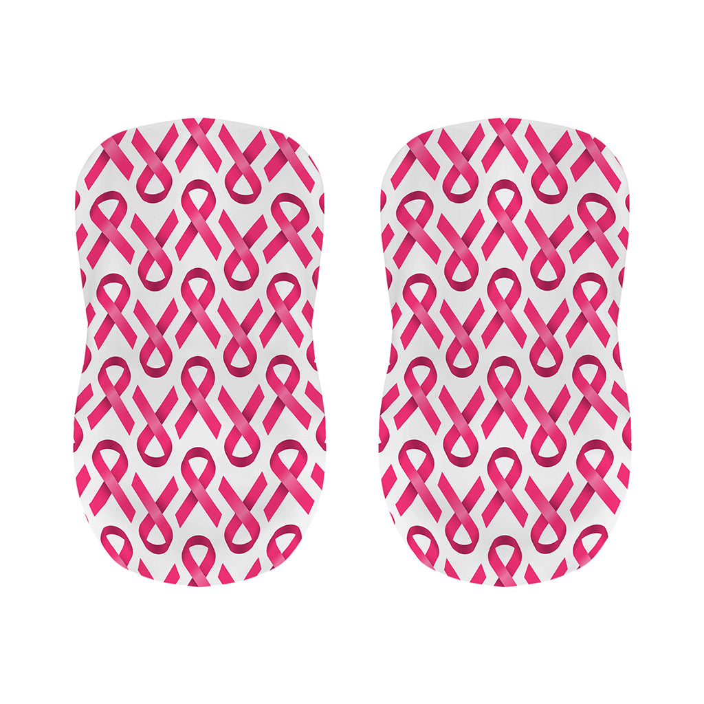 Pink And White Breast Cancer Print Bar Stool Covers