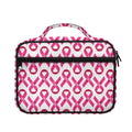 Pink And White Breast Cancer Print Briefcase Bible Bag