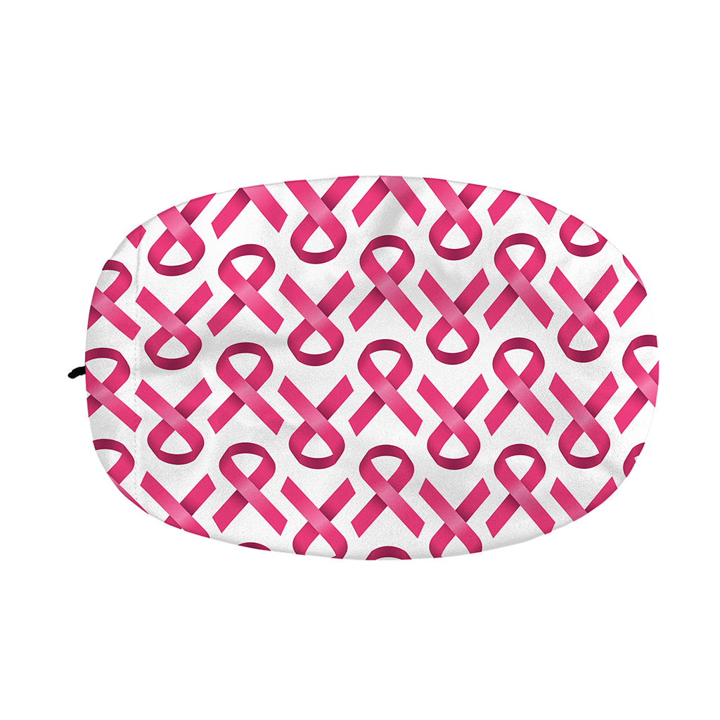 Pink And White Breast Cancer Print Car Side Mirror Covers