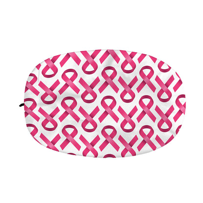 Pink And White Breast Cancer Print Car Side Mirror Covers