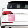 Pink And White Breast Cancer Print Car Sticker