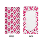 Pink And White Breast Cancer Print Changing Pad Cover
