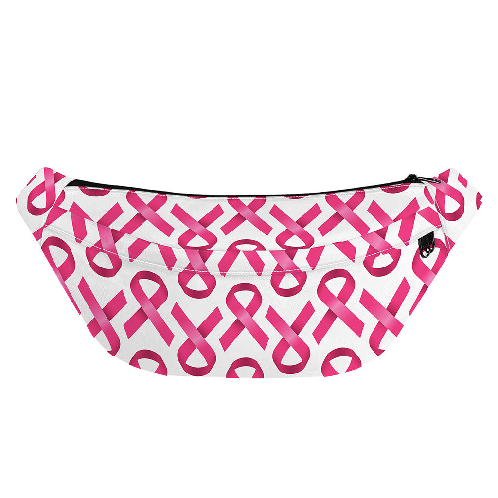 Pink And White Breast Cancer Print Fanny Pack