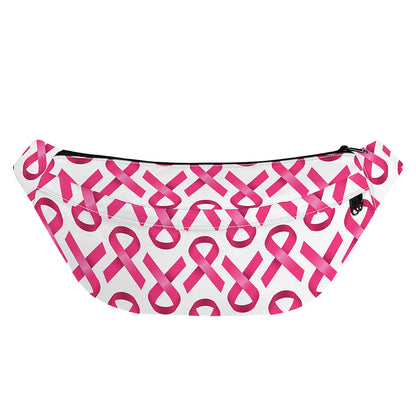 Pink And White Breast Cancer Print Fanny Pack