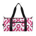 Pink And White Breast Cancer Print Gym Bag