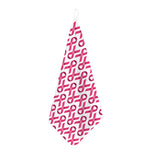 Pink And White Breast Cancer Print Hand Towel