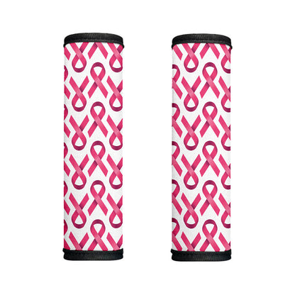 Pink And White Breast Cancer Print Handle Covers