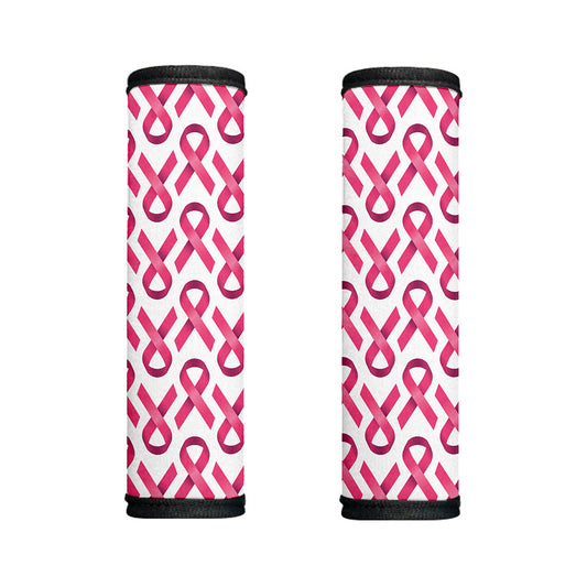 Pink And White Breast Cancer Print Handle Covers