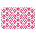Pink And White Breast Cancer Print Indoor Door Mat