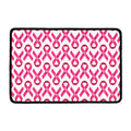 Pink And White Breast Cancer Print Kitchen Mat