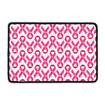 Pink And White Breast Cancer Print Kitchen Mat