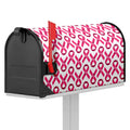 Pink And White Breast Cancer Print Mailbox Cover