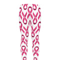 Pink And White Breast Cancer Print Men's Leggings