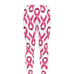 Pink And White Breast Cancer Print Men's leggings