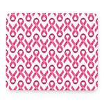 Pink And White Breast Cancer Print Mouse Pad