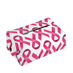 Pink And White Breast Cancer Print Rectangle Tissue Box Cover