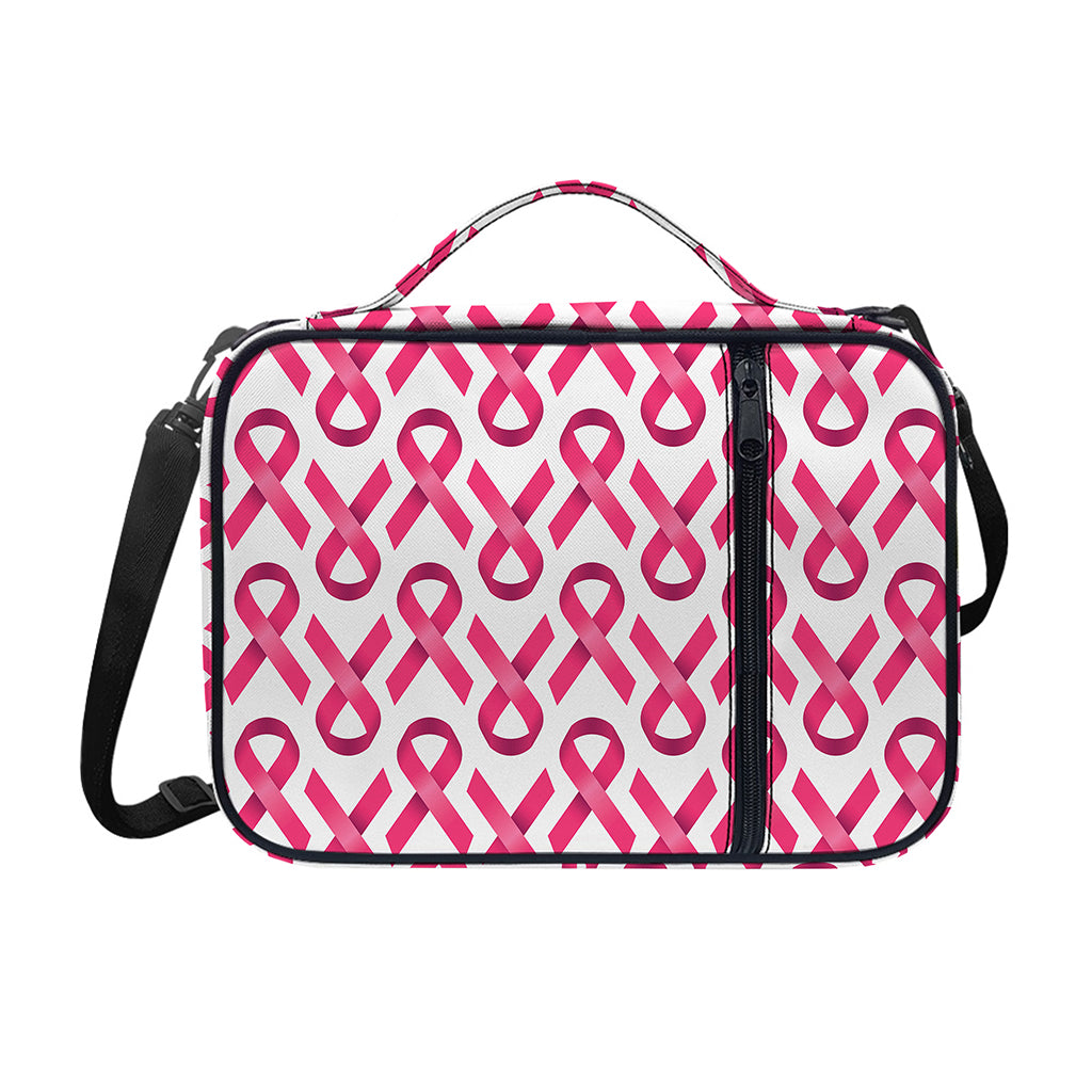 Pink And White Breast Cancer Print Shoulder Strap Bible Bag