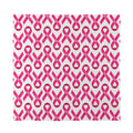 Pink And White Breast Cancer Print Silk Bandana