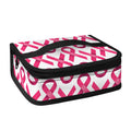 Pink And White Breast Cancer Print Small Lunch Bag