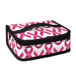 Pink And White Breast Cancer Print Small Lunch Bag