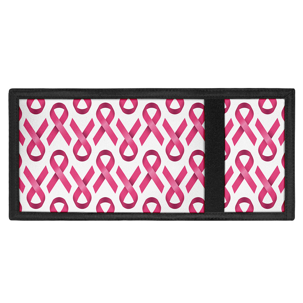 Pink And White Breast Cancer Print Trifold Wallet