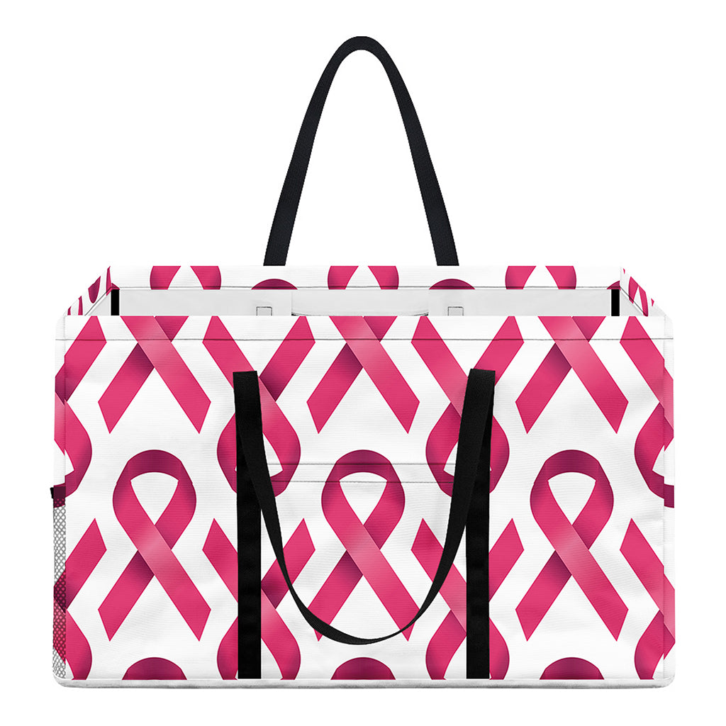 Pink And White Breast Cancer Print Utility Tote Bag