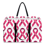 Pink And White Breast Cancer Print Utility Tote Bag