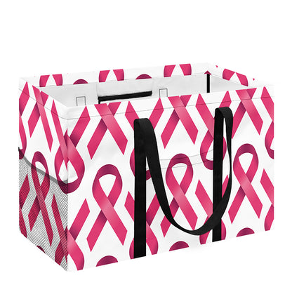 Pink And White Breast Cancer Print Utility Tote Bag