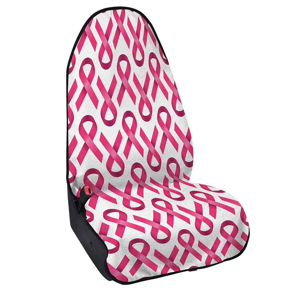 Pink And White Breast Cancer Print Waterproof Car Seat Cover