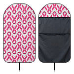 Pink And White Breast Cancer Print Waterproof Car Seat Cover
