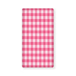 Pink And White Buffalo Check Print Baby Crib Sheet