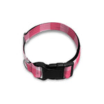 Pink And White Buffalo Check Print Dog Collar