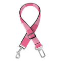 Pink And White Buffalo Check Print Dog Seat Belt