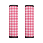 Pink And White Buffalo Check Print Handle Covers