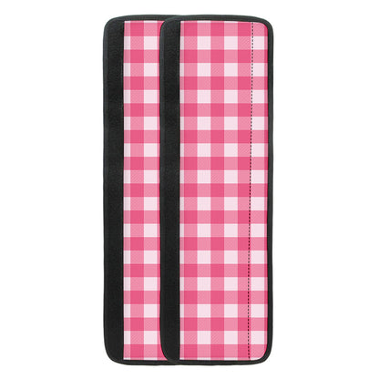 Pink And White Buffalo Check Print Refrigerator Handle Covers