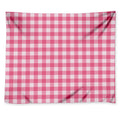 Pink And White Buffalo Check Print Tapestry