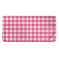 Pink And White Buffalo Check Print Towel