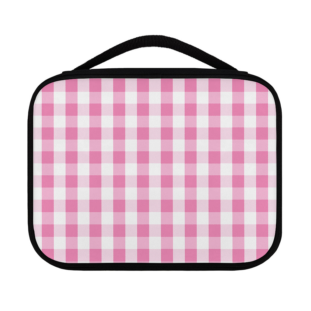 Pink And White Check Pattern Print Classic Bible Case
