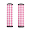 Pink And White Check Pattern Print Handle Covers